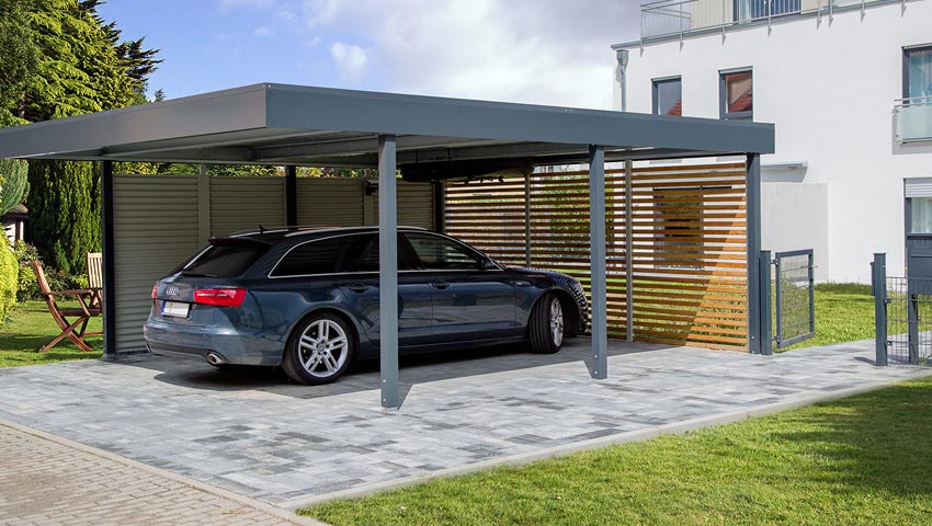 Carport Double Alu Blanc - Carports Garage Ideas
